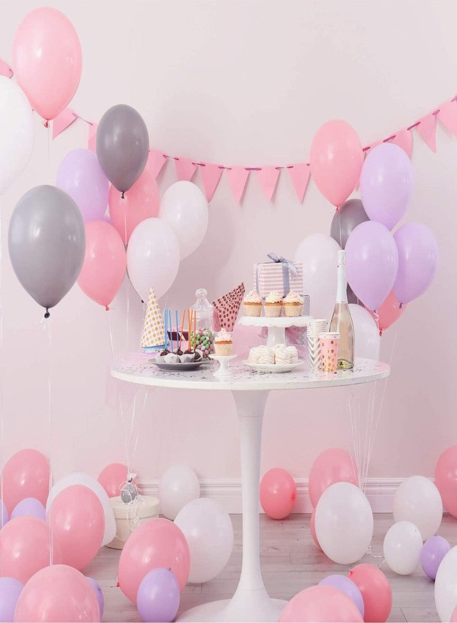 Flyloons Purple Pastel Balloons Pack of 50 for birthday decoration items also suitable Baby Shower, Anniversary, Wedding, Celebration, Party - Image 2